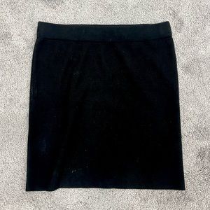 Knit black mini skirt (mid /mini skirt) high waisted